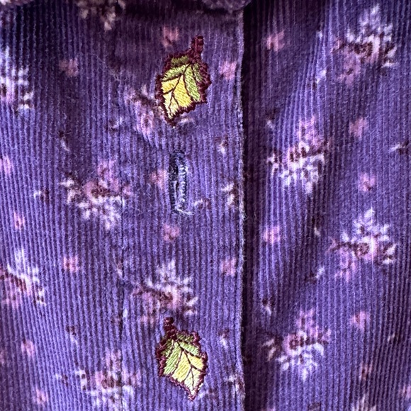 LooneyTunes WB Purple Tweety Embroidered Women 100%Cotton button down shirt - Picture 4 of 15